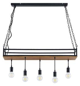 Lampa Wisząca Lindby, Kirista, ściemnialny, czarny, salon, metal, vintage