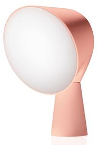 Lampa Stołowa Foscarini, Binic, pudrowy róż, salon, tworzywo sztuczne, design