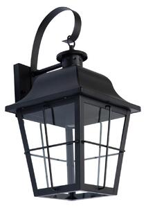 Zewnętrzna Lampa Lindby, Mertollio, ściemnialny, czarny, taras, metal, vintage