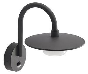 Zewnętrzna Lampa Lucande, Zamalino, ściemnialny, czarny, taras, metal, nowoczesny