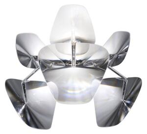 Lampa Ścienna Luceplan, ściemnialny, transparentny, salon, metal
