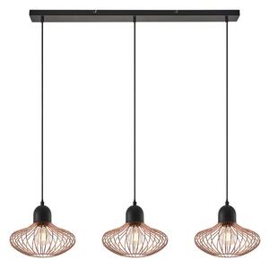 Lampa Wisząca Lindby, Justinos, czarny, salon, metal