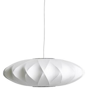 Lampa Wisząca HAY, Nelson Saucer Bubble Crisscros, ściemnialny, biały, salon, tworzywo sztuczne, design