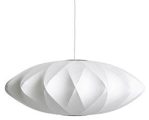 Lampa Wisząca HAY, Nelson Saucer Bubble Crisscros, ściemnialny, biały, salon, tworzywo sztuczne, design