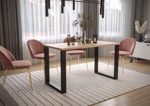 Darmowa dostawa Imper - industrialny stół loft 138x67 cm - dąb artisan