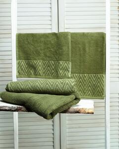 Komplet ręczników Terry 3szt. moss green