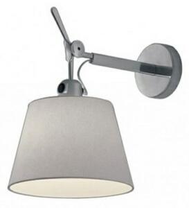 Lampa Ścienna Artemide, ściemnialny, szary, salon, tkanina | tekstylia