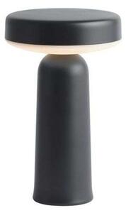 Lampa Stołowa Muuto, ściemnialny, czarny, salon, tworzywo sztuczne