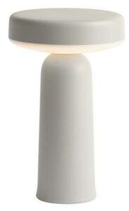 Lampa Stołowa Muuto, ściemnialny, szary, salon, tworzywo sztuczne