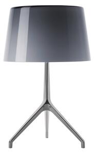 Lampa Stołowa Foscarini, ściemnialny, szary, salon, aluminium