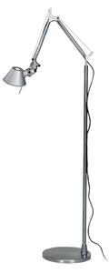 Lampa Podłogowa Artemide, ściemnialny, metaliczny, salon, aluminium, design