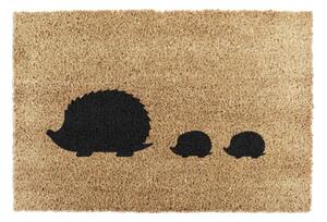 Wycieraczka z włókna kokosowego 40x60 cm Hedgehog Family – Artsy Doormats