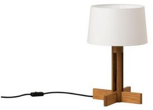 Lampa Stołowa Santa & Cole, ściemnialny, biały, salon, drewno