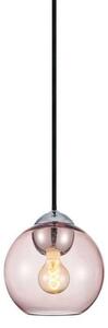 Lampa Wisząca Halo Design, pudrowy róż, jadalnia, metal