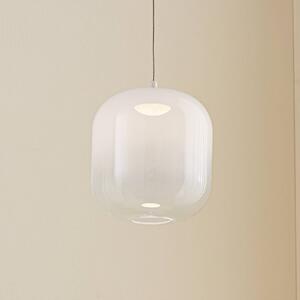 Lampa wisząca Avelinra Lucande, biały / opal, salon / jadalnia, szkło, nowoczesny