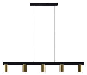 Lampa Wisząca Lindby, Baliko, ściemnialny, czarny, salon, metal, nowoczesny