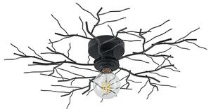 Lampa Sufitowa Lindby, Vetki, ściemnialny, czarny, salon, metal, nowoczesny