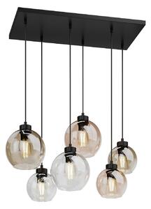 Lampa Wisząca TK Lighting, Cubus, ściemnialny, wielokolorowy, salon, szkło, nowoczesny
