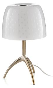 Lampa Stołowa Foscarini, Lumiere, ściemnialny, biały, salon, szkło, design