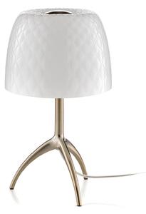 Lampa Stołowa Foscarini, Lumiere, ściemnialny, biały, salon, szkło, design