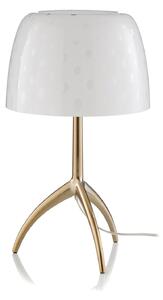 Lampa Stołowa Foscarini, Lumiere, ściemnialny, biały, salon, szkło, design