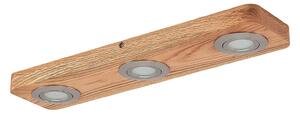 Lampa Sufitowa Lindby, Mikari, drewniany, salon, drewno, nowoczesny