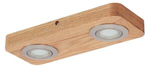 Lampa Sufitowa Lindby, Mikari, drewniany, salon, drewno, nowoczesny