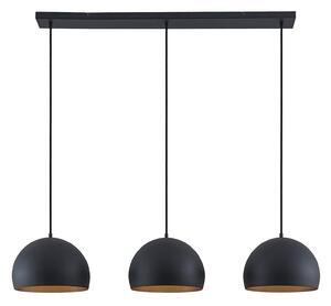 Lampa Wisząca Lindby, Tarjei, ściemnialny, czarny, salon, metal, nowoczesny