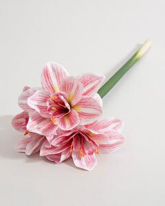 Kwiat sztuczny Amarylis 62 cm pink