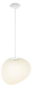 Lampa Wisząca Foscarini, Gregg MIDI, ściemnialny, biały, salon, szkło, design