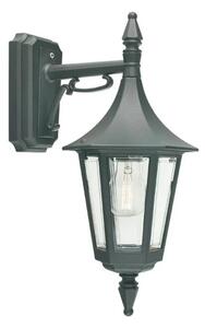 Rimini/Milano Down Zewnętrzna Lampa Ścienna Czarna