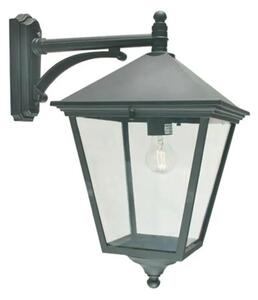 London Down Zewnętrzna Lampa Ścienna Duża Czarna
