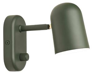Lampa Ścienna Northern, Buddy wall, ściemnialny, zielony, salon, metal, skandynawski