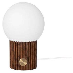 Lampa Stołowa Globen Lighting, drewniany, sypialnia, szkło