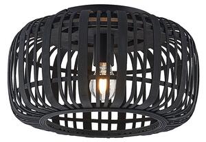 Lampa Sufitowa Lindby, Canyana, ściemnialny, drewniany, salon, drewno, dworkowy | rustykalny