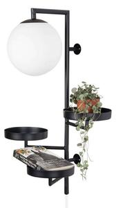 Lampa Ścienna Globen Lighting, czarny, salon, metal