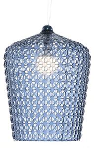 Lampa Wisząca Kartell, Kabuki, niebieski, salon, tworzywo sztuczne, design