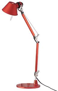 Lampa Stołowa Artemide, Tolomeo Micro, czerwony, gabinet | pracownia, metal, design