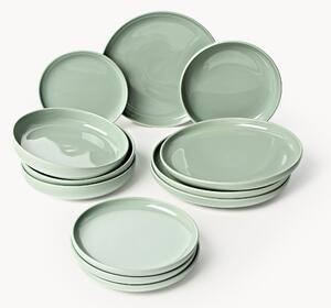 Komplet naczyń z porcelany Nessa, dla 4 osób, 12 elem
