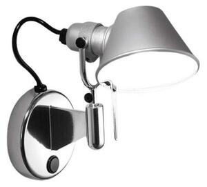 Lampa Ścienna Artemide, metaliczny, sypialnia, aluminium, design