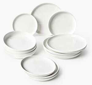 Komplet naczyń z porcelany Nessa, dla 4 osób, 12 elem