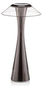 Lampa Stołowa Kartell, Space, szary, salon, tworzywo sztuczne, design