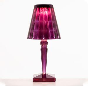 Lampa Stołowa Kartell, Big Battery, fioletowy, salon, tworzywo sztuczne, design