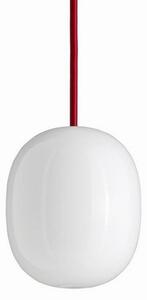 Superegg 300 Lampa Wisząca Opalizowana/Czerwony Kabel