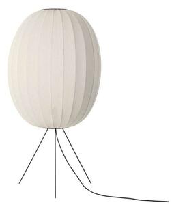 Knit-Wit 65 Wysoka Oval Lampa Podłogowa Medium Pearl White