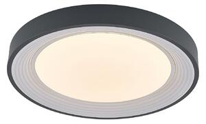 Lampa Sufitowa Lindby, Lindum, ściemnialny, czarny, salon, metal, nowoczesny