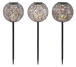 Zewnętrzna Lampa Lindby, Vilani, szary, taras, metal, orientalny | marokański