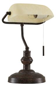 Lampa Stołowa Lindby, Profina, brąz rdzawy, salon, metal, antyczny