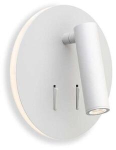 Lampa Ścienna ANTIDARK, biały, sypialnia, aluminium