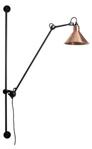 Lampa Ścienna Lampe Gras, czarny, salon, metal, industrialny